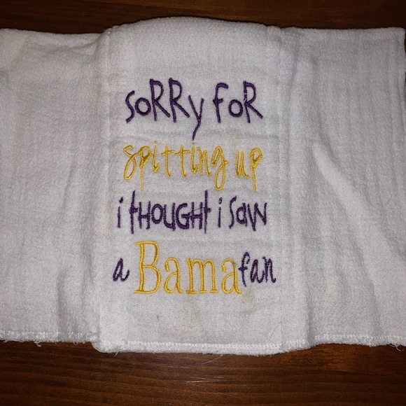 LSU Spitup/Burp Rag - Picture 2 of 3